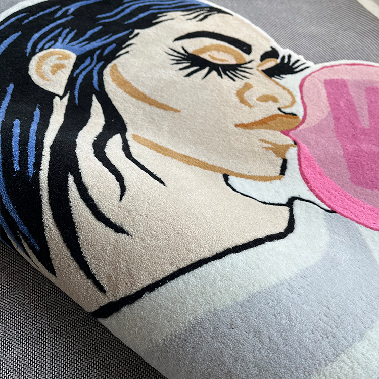 333 Rugs Anime Custom Shape Floor Mats Hand Tufted Carve Commercial Use