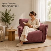 Fauteuil d'appoint moderne en tissu confortable, vente directe d'usine Foshan, pour la maison, l'hôtel, l'appartement, chaise de loisirs