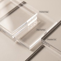 Plaque en acrylique transparente PMMA sur mesure OEM, découpée au laser, pliable à chaud, polie, différentes épaisseurs, fabriquée en Chine