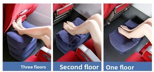 Kids Portable <b>Inflatable</b> Adjustable Flight Sleeping Footrest Pillow for Airplane <b>Car</b> Bus Travel - Product Image 5