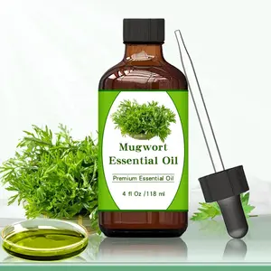 118ml 4Oz Mugwort Leaf Oil Wormwood Oil (Artemisia Absinthium) Essential Oil