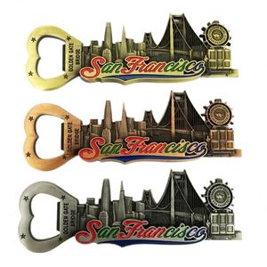 San Francisco Tourism <b>Memorial</b> Building Scenic Magnet with Bottle Opener, San Francisco, USA - Product Image 1