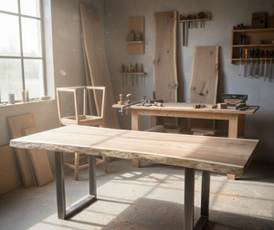 Tabla de madera de suar con bordes naturales, elaborada con madera maciza de monkey pod, con vetas pronunciadas, tonos ricos y bordes naturales para muebles personalizados. - Product Image 6