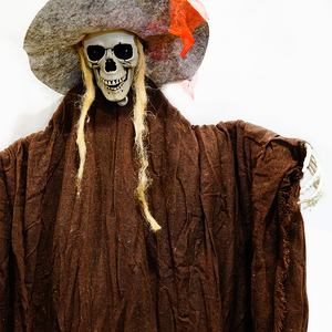 Accessoires animés pour Halloween Décoration grandeur nature Squelettes effrayants suspendus Activation sonore animatronique volante Halloween Animated Pr - Product Image 6