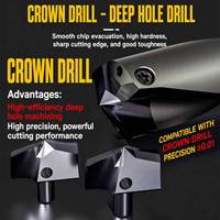 SERTAN Foret couronne 22 23 99 mm pour trous profonds, porte-outil rotatif pour foret pelle, lame à tête rotative CNC rapide