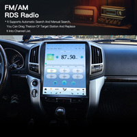 HFMidia Layar Vertikal 15.1 inci Radio BT Multimedia Video Head Unit Untuk Toyota Land Cruiser 2008-2015 Tampilan Dasbor Mobil