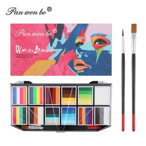 Conjunto de paleta de <span class=keywords><strong>pintura</strong></span> facial para <span class=keywords><strong>Halloween</strong></span>, 12 colores, maquillaje de <span class=keywords><strong>cara</strong></span> y cuerpo arcoíris, nuevo - Product Image 1