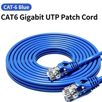Penjualan Panas Sambungan Kabel Ethernet Cat6 UTP 24AWG Snagless RJ45 untuk Server Pusat Data Rak