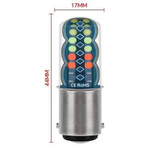 ไฟเบรค LED สำหรับรถมอเตอร์ไซค์ แบบ Strobe 1157 COB 32 ดวง RGB ไหลสี 7 สี 5W ไฟท้าย - Product Image 3
