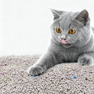 فضلات القط الرمادي الصديقةالصديقةالصديقةمن البنتونيت ، خالية من الغبار ، خالية من الغبار ، 5 شكل كروي من لياونينغ - Product Image 1