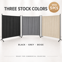 Paravent de bureau autoportant 180x180cm, structure en tube d'acier de 19mm, tissu polyester 180g pour salons professionnels et expositions