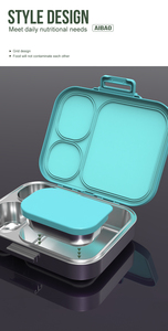Fiambrera Bento escolar a prueba <span class=keywords><strong>de</strong></span> fugas rectangular clásica ecológica para niños, contenedor <span class=keywords><strong>de</strong></span> alimentos <span class=keywords><strong>de</strong></span> acero inoxidable, tapa <span class=keywords><strong>de</strong></span> plástico, tipo <span class=keywords><strong>de</strong></span> <span class=keywords><strong>almacenamiento</strong></span> - Product Image 4