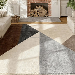 Alfombra de Salón Grande, Económica, de Fábrica, al por Mayor, Personalizada en 3D, Abstracta, de Poliéster, Hecha a Máquina, Apta para Mascotas - Product Image 1