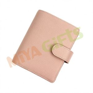Sistema de sobres de efectivo personalizado organizador de dinero ahorro desafío presupuesto 5 anillas carpeta planificador cubierta de cuero cuaderno <span class=keywords><strong>A8</strong></span> rubor Rosa M - Product Image 2