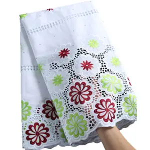 2021 निगेरियन कपास फीता पत्थरों के साथ उच्च गुणवत्ता वाले सफेद रंग स्विज़ेनलैंड 2258-2264 में फीता - Product Image 1