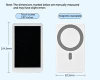 Dispositif de mise en miroir d'écran magnétique mobile avec écran tactile haute définition pour accessoires de photographie selfie arrière pour PC