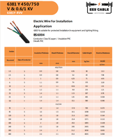 RVV-Kabel H05VV-F 300/500V 2*1mm 2*1,5mm 3*0,75mm 3*1mm 3*1,5mm 3*2,5mm Klasse 5 Kupferleiter PVC-Isolierung PVC-Ummantelung
