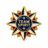 Badge personnalisé en alliage de zinc émaillé (dur et souple), broche de revers plaquée or pour événement caritatif, souvenir d'entreprise