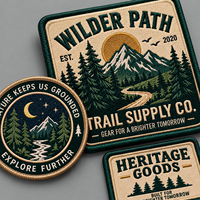 Accessoires vestimentaires, style aventure en plein air, patch brodé, logo personnalisé, patchs brodés, patchs thermocollants