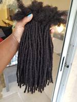 Extensions de dreadlocks afro bouclées 100 % cheveux humains, 0,2/0,4/0,6/0,8 cm, pour tresses au crochet en vrac pour femmes noires