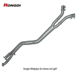 Tubo Intermedio de Acero Inoxidable 304 para Sistema de Escape BMW M2 G87 S58 3.0T 2023 con Soporte, Pieza Automotriz - Product Image 2