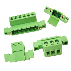 5.08mm Pitch Double Flange Through-Wall Header - Solderless In-Line <b>Terminal</b> Block - Product Image 3