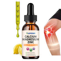 Complément liquide de magnésium, calcium, zinc et vitamine D3 SPL OEM, gouttes liquides pour la santé immunitaire et osseuse, gouttes liquides de calcium et de magnésium