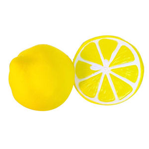 Promoción personalizada al por mayor impresa fruta forma de limón juguete suave antiestrés - Product Image 2