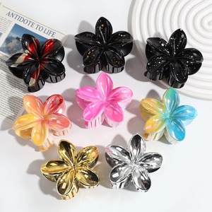 Mới thời trang cá nhân giật gân mực laser Gradient màu hoa kẹp Clip hợp thời trang trở lại của đầu tóc Clip - Product Image 1