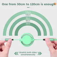 Câble de charge rapide rétractable 3 en 1 USB-A/Type-C pour téléphone IOS Android, tablette, ordinateur portable