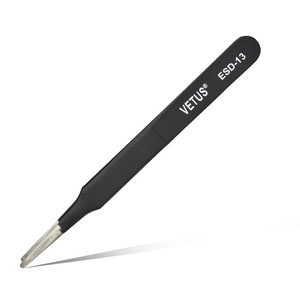 Vetus Tweezers ESD-13 Antistatic <b>Precision</b> Stainless Steel Pointed Clamping <b>Tool</b> - Product Image 2