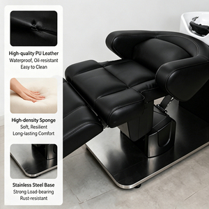 Ventas directas <span class=keywords><strong>de</strong></span> fábrica, cómoda peluquería eléctrica, Unidad <span class=keywords><strong>de</strong></span> retrolavado, muebles, masaje, cama para lavar el cabello, silla <span class=keywords><strong>de</strong></span> champú con cuenco - Product Image 2