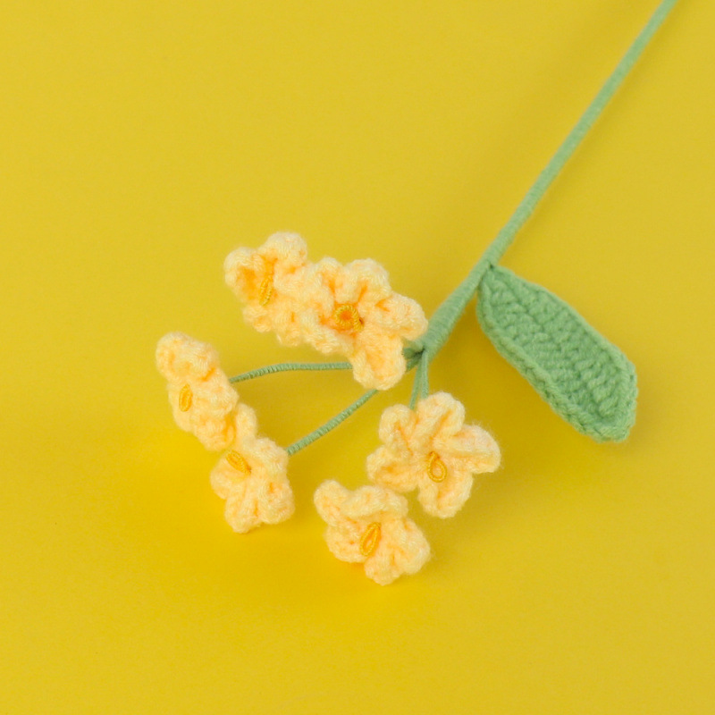Finished 6 forget-me-not bouquet-yellow