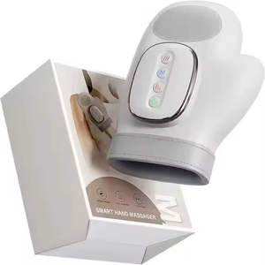 Masseur de main sans fil électrique chauffant pliable de haute qualité, léger, 5 niveaux de pression d'air, airbag 3D, contrôle de la minuterie, doigt - Product Image 4