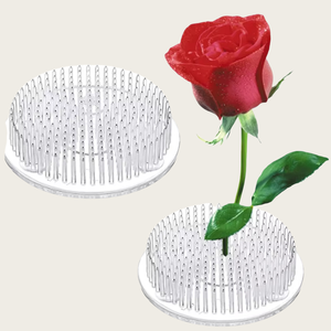 KZR Pin Frog en plastique pour Ikebana, support floral en céramique avec ventouses, outil d'arrangement transparent en plastique pour Ikebana - Product Image 4