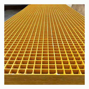 High Quality <b>Fiberglass</b> Grating Platform FRP Grid <b>Mesh</b> Walkway Anti-Fire Anti-Corrosion Industrial Use 38x38x38mm Smooth Surface - Product Image 3