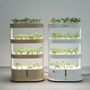 家庭用農業水耕システム垂直水耕タワーミニ温室ガーデン葉物野菜とスパイス