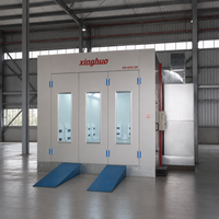 Cabine de peinture professionnelle économique à chauffage diesel 43 kW 80 ° Cabines de peinture automobiles haute performance C Baking Car Spray Booths