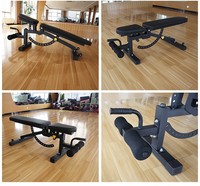 Bancs de musculation multifonctionnels unisexes pour la force de base, bancs de musculation pliables en acier pour la maison, bancs de musculation pour soulever des poids