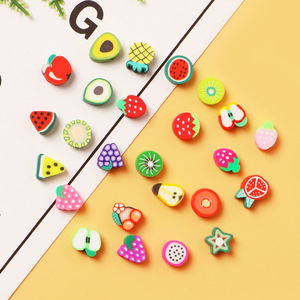 <b>Polymer</b> Clay Fruit Series Loose Beads DIY Jewelry Making Material Kit Bracelet Necklace Accessories Scattered Beads - Product Image 4