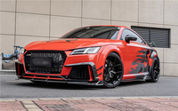 Kit carrosserie style YR pour Audi TT TTRS TTS : Lame avant, jupes latérales, diffuseur arrière, spoiler (2015-2019)