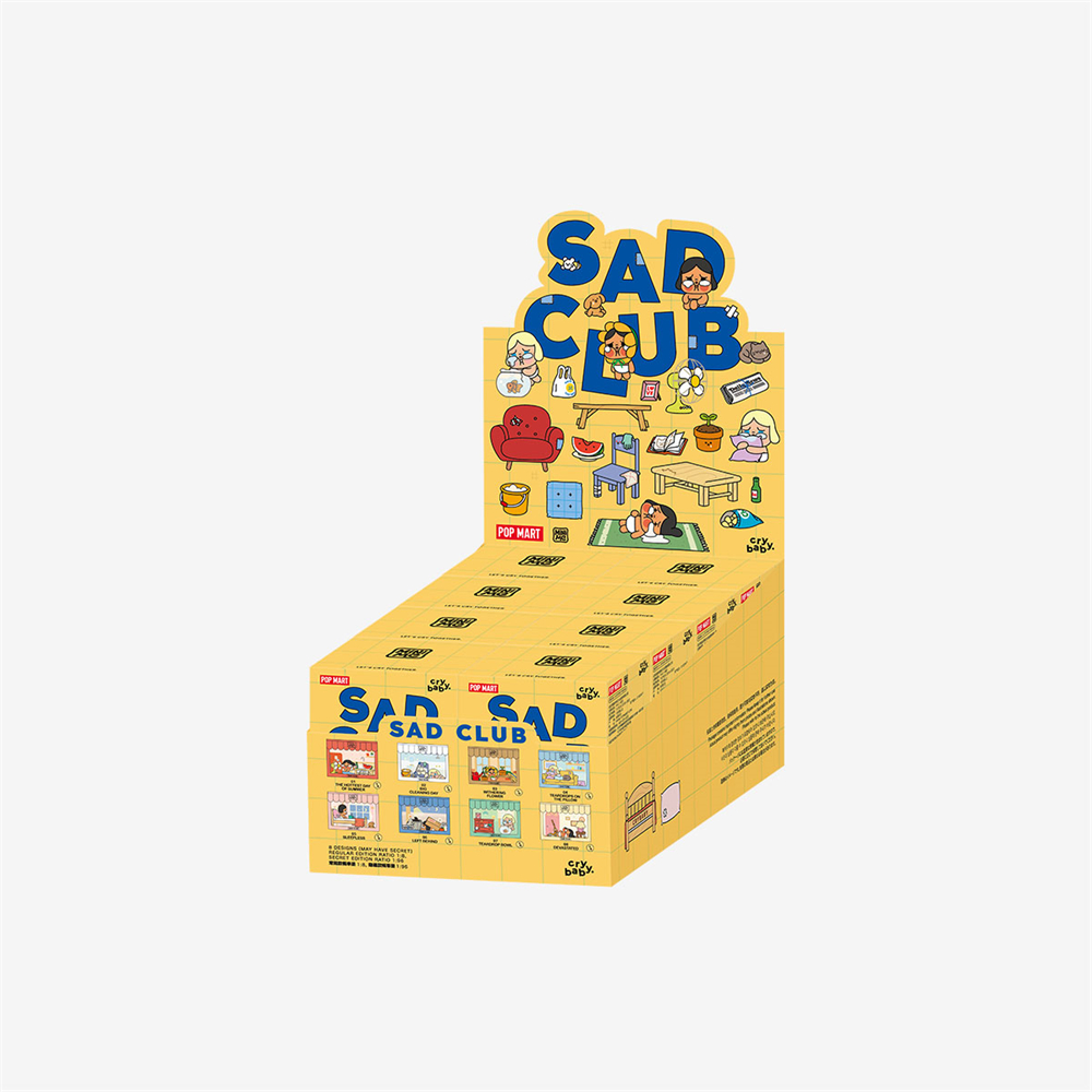 Original 8 boîtes/ensemble Crybaby Sad Club série décors de scène