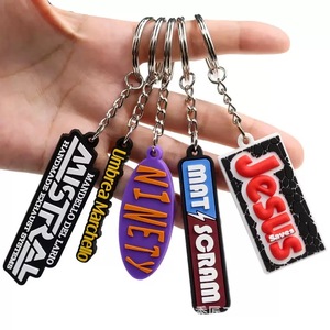 Custom 2d Soft Pvc Keychain Key