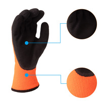 Guantes de Seguridad para Invierno, Resistentes, con Recubrimiento de Nitrilo, Texturizados y Suaves, para Trabajos en Jardín e Invierno