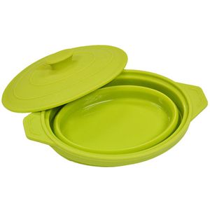 Ventes chaudes 300 ml Cuiseurs vapeur pliables en silicone résistant à la chaleur Pot en silicone avec couvercles <span class=keywords><strong>Accessoires</strong></span> de cuisine - Product Image 2