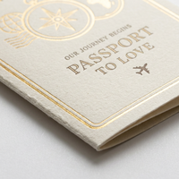 Lot de cartes d'invitation de mariage sur le thème du voyage avec carte d'embarquement personnalisée et carte RSVP pour événements
