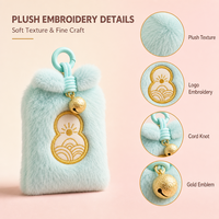 Pendentif porte-bonheur brodé en peluche style japonais Omamori, amulette douce, porte-clés, souvenir, cadeau pour les boutiques de cadeaux