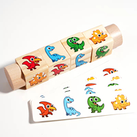 Rompecabezas Giratorio 3D de Madera para Niños, Bloques de Construcción con Expresiones de Dibujos Animados, Juego de Deformación Giratoria, Juguetes Educativos Tempranos para Niños de 2 a 3 Años