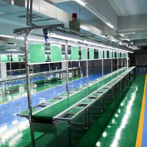 OEM custom pvc belt conveyor/simple structure pvc conveyor belt product line electronic assembly line