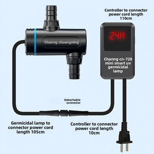Mini Sterilizzatore UV Intelligente con Controllo, Lampada UV per Acquario, Filtro per Vasche dei Pesci - Product Image 1